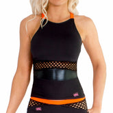 Camilla Vest - Black / Orange